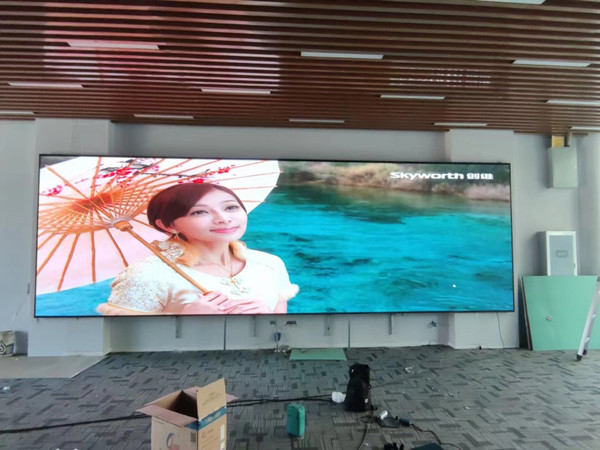 萧县P1.53led小间距屏安装案例